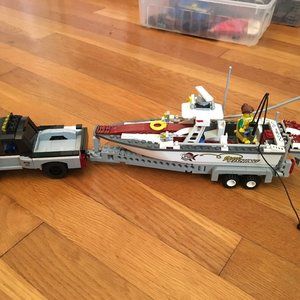 LEGO SET 60147 SPORT FISHING BOAT AND 60148 ATV